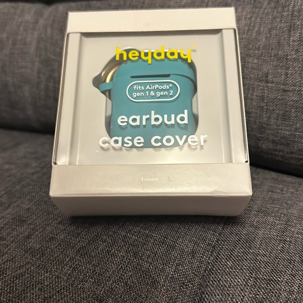 Heyday, Bright Teal, Earbud Case Cover